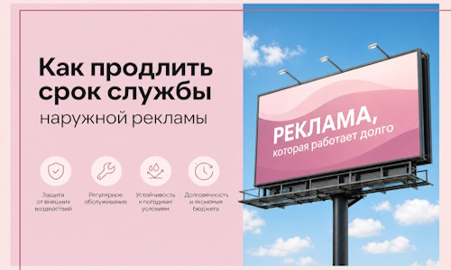 Как продлить срок службы наружной рекламы в Сафонове