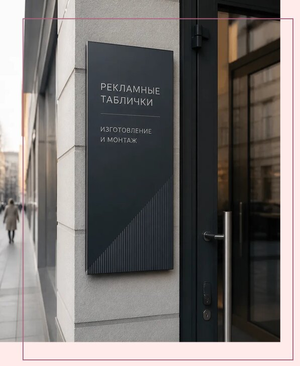 Рекламные таблички в Сафонове по цене от 4612 р. | Аванза-Сфн