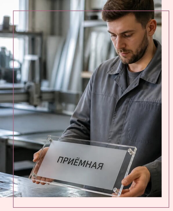 Таблички из оргстекла на заказ в Сафонове от 3997 р. | Аванза-Сфн